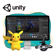 Мир игр на Unity 2D на популярном движке + AI-помощники - КИБЕРшкола программирования для детей, компьютерные курсы для школьников, начинающих и подростков - KIBERone г. Западный