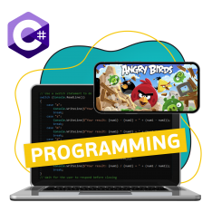 Программирование на C#. Удивительный мир 2D-игр - КИБЕРшкола программирования для детей, компьютерные курсы для школьников, начинающих и подростков - KIBERone г. Западный