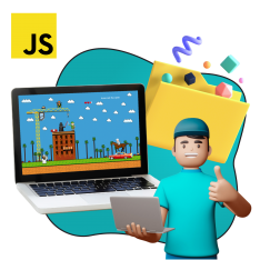 Программирование на JavaScript. Учимся создавать игры! - КИБЕРшкола программирования для детей, компьютерные курсы для школьников, начинающих и подростков - KIBERone г. Западный